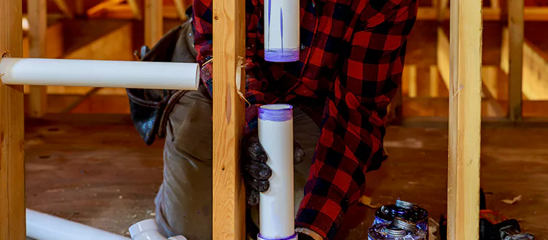 Process of Rough In Plumbing in Churchville, Brampton